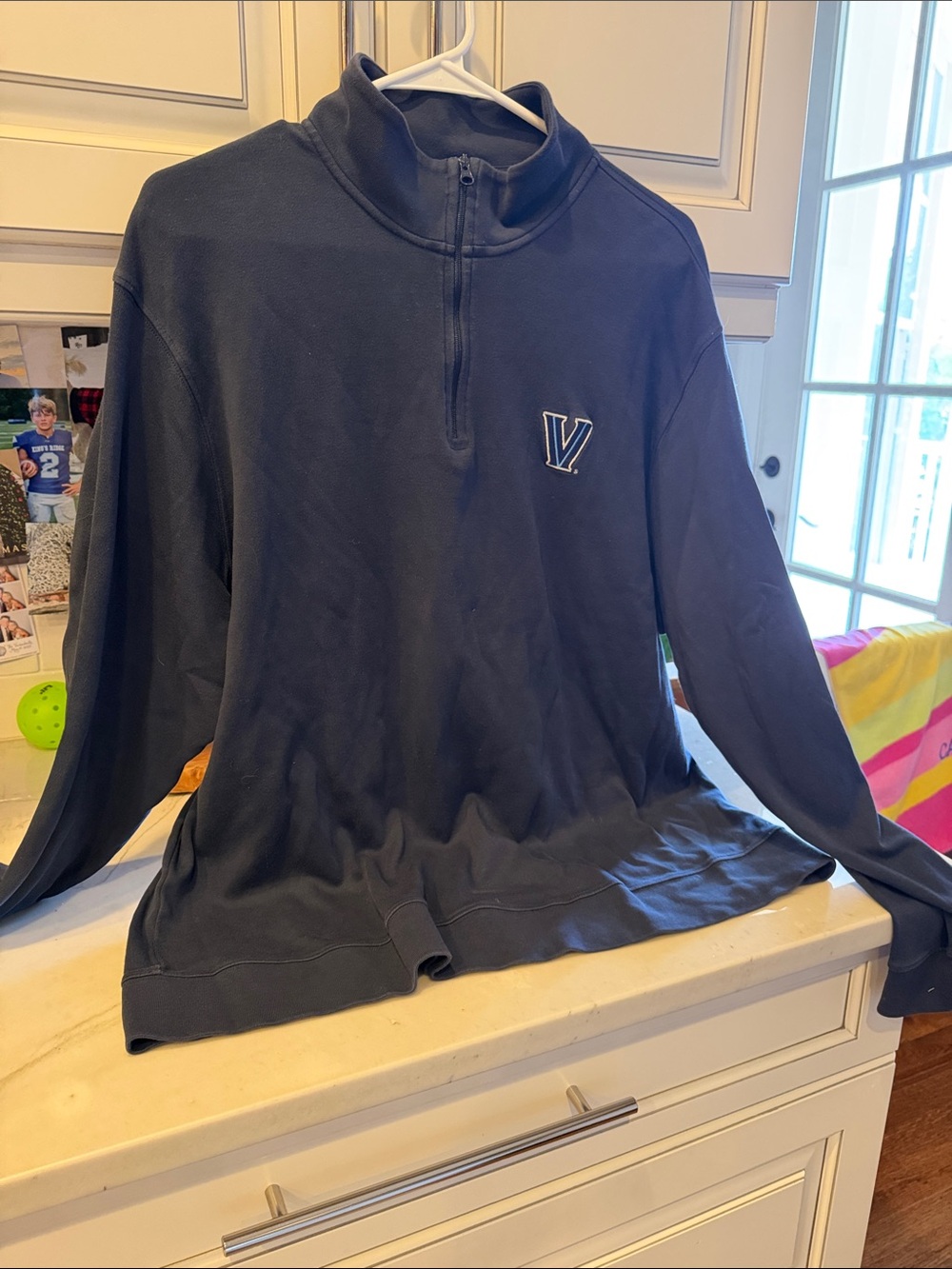 Villanova college vineyard vines navy  Quarter-Zip Pullover Sweater
